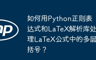 Python正規表現とラテックス解析ライブラリを使用して、ラテックスフォーミュラで多層ブラケットを処理する方法は?