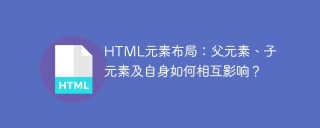 HTML元素布局：父元素、子元素及自身如何相互影响？