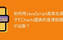 如何用JavaScript高效生成基于ECharts图表的高清视频或GIF动画？