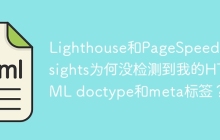 Lighthouse和PageSpeed Insights为何没检测到我的HTML doctype和meta标签？