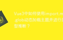 Vue3中如何使用import.meta.glob动态加载主题并进行类型推断？