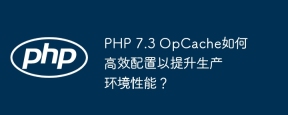PHP 7.3 OpCache如何高效配置以提升生产环境性能？