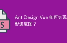 Ant Design Vue 如何实现环形进度图？
