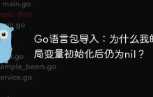Go语言包导入：为什么我的全局变量初始化后仍为nil？