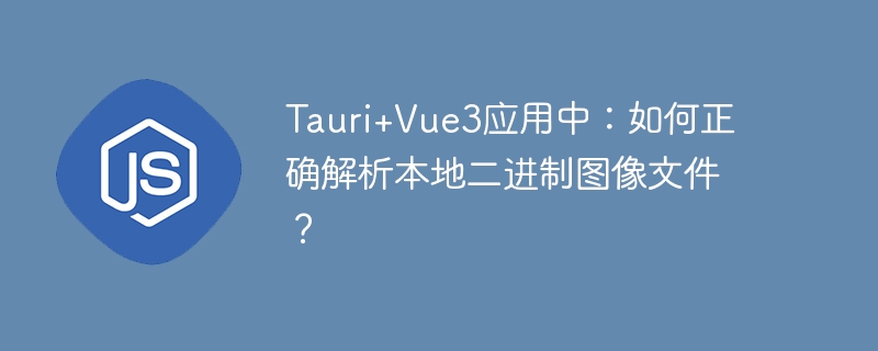 tauri+vue3应用中：如何正确解析本地二进制图像文件？