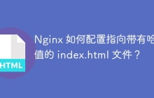 Nginx 如何配置指向带有哈希值的 index.html 文件？