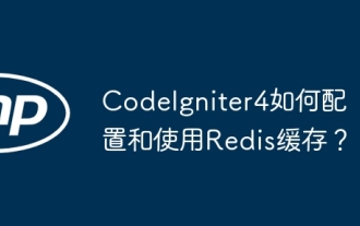 Wie konfigurieren und verwenden Sie Redis -Cache in CodeIgniter4?