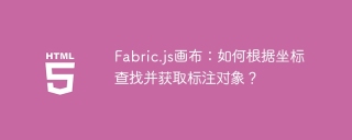 Fabric.js Canvas: comment trouver et obtenir des objets annotés en fonction des coordonnées?