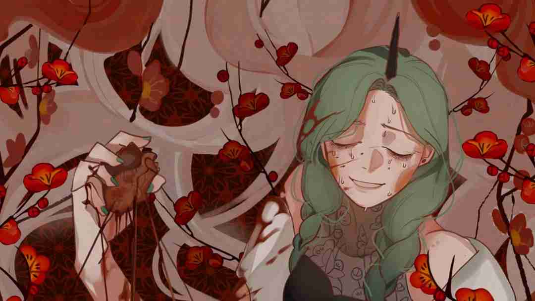 手绘风格指向点击恐怖冒险游戏《燃獄花》Steam页面 年内发售