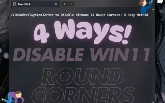 How to Disable Windows 11 Round Corners: 4 Easy Methods!