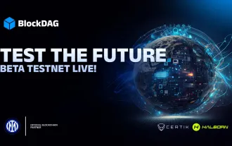 BlockDag推出了Beta Testnet,并筹集了2亿美元,以太坊的接近2,000美元,系绳扩展到媒体
