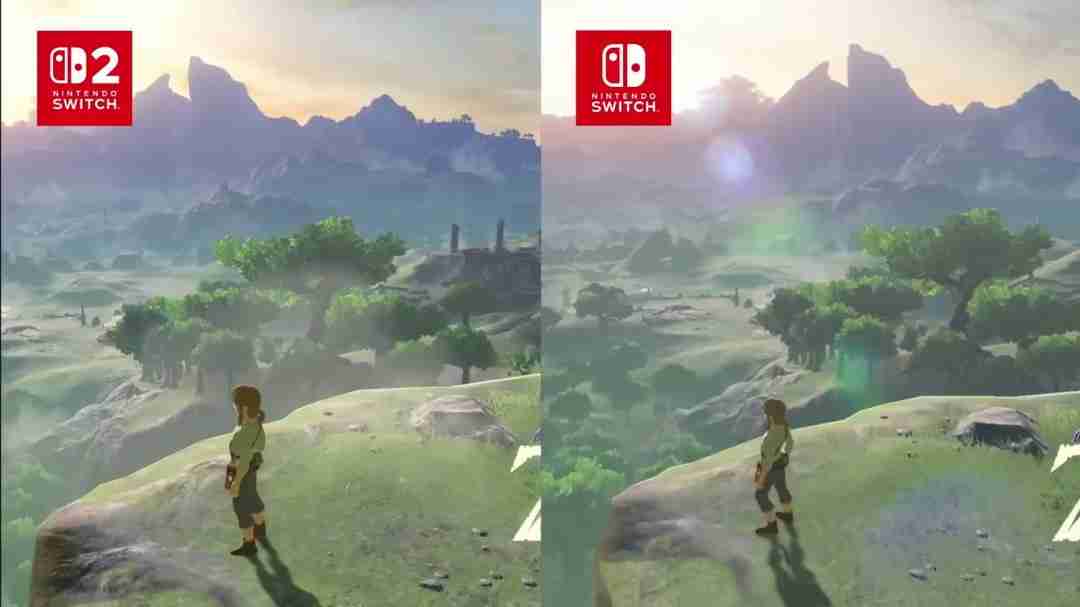 要买升级包吗?《塞尔达传说》Switch 2和1画质对比