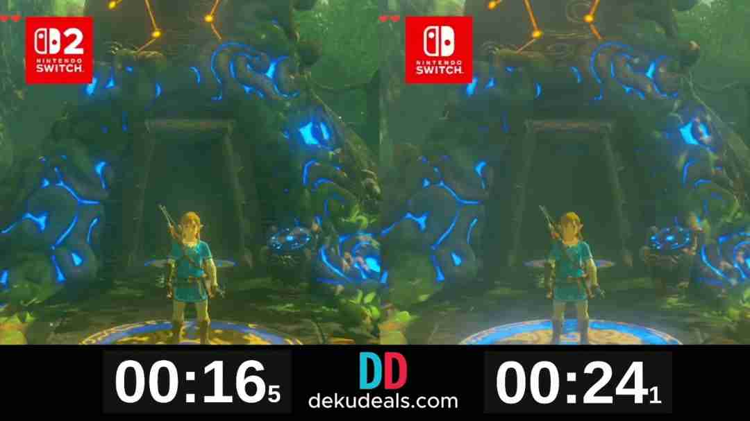 要买升级包吗?《塞尔达传说》Switch 2和1画质对比
