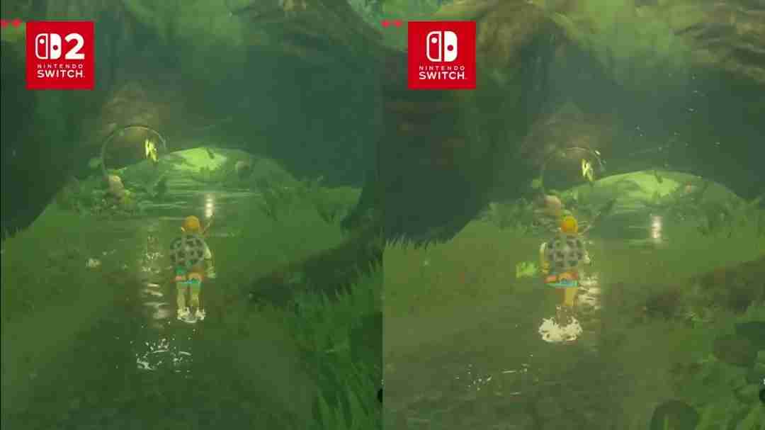 要买升级包吗?《塞尔达传说》Switch 2和1画质对比