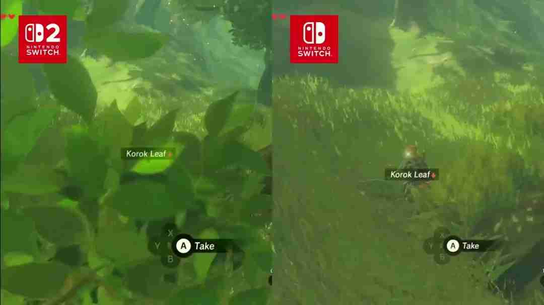 要买升级包吗?《塞尔达传说》Switch 2和1画质对比
