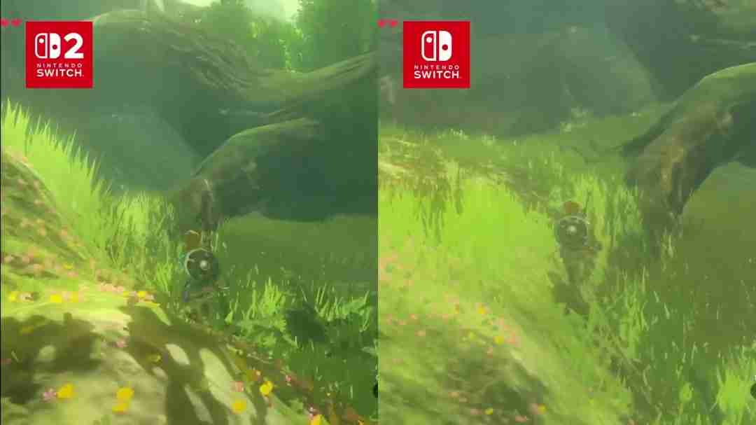 要买升级包吗?《塞尔达传说》Switch 2和1画质对比