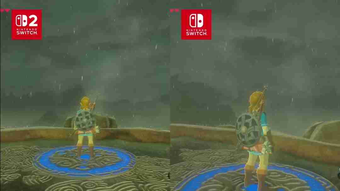 要买升级包吗?《塞尔达传说》Switch 2和1画质对比