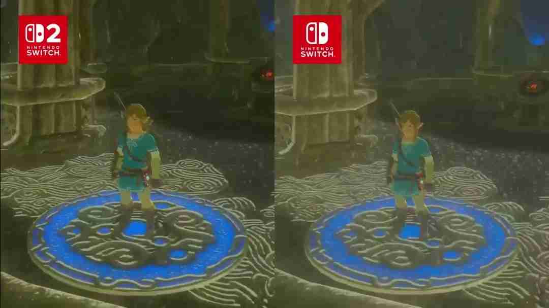 要买升级包吗?《塞尔达传说》Switch 2和1画质对比