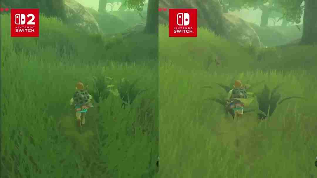 要买升级包吗?《塞尔达传说》Switch 2和1画质对比