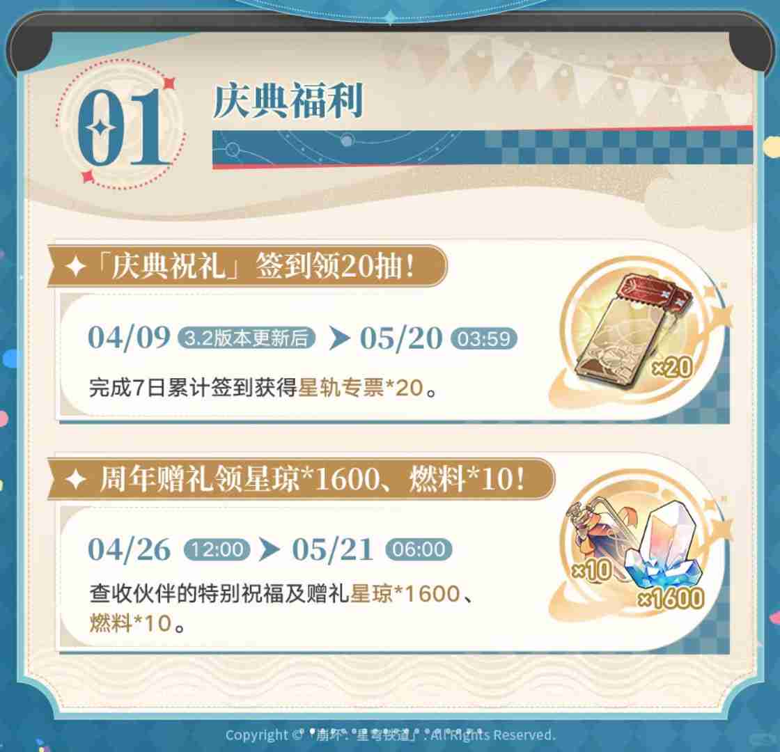 崩坏星穹铁道二周年庆典指南总汇