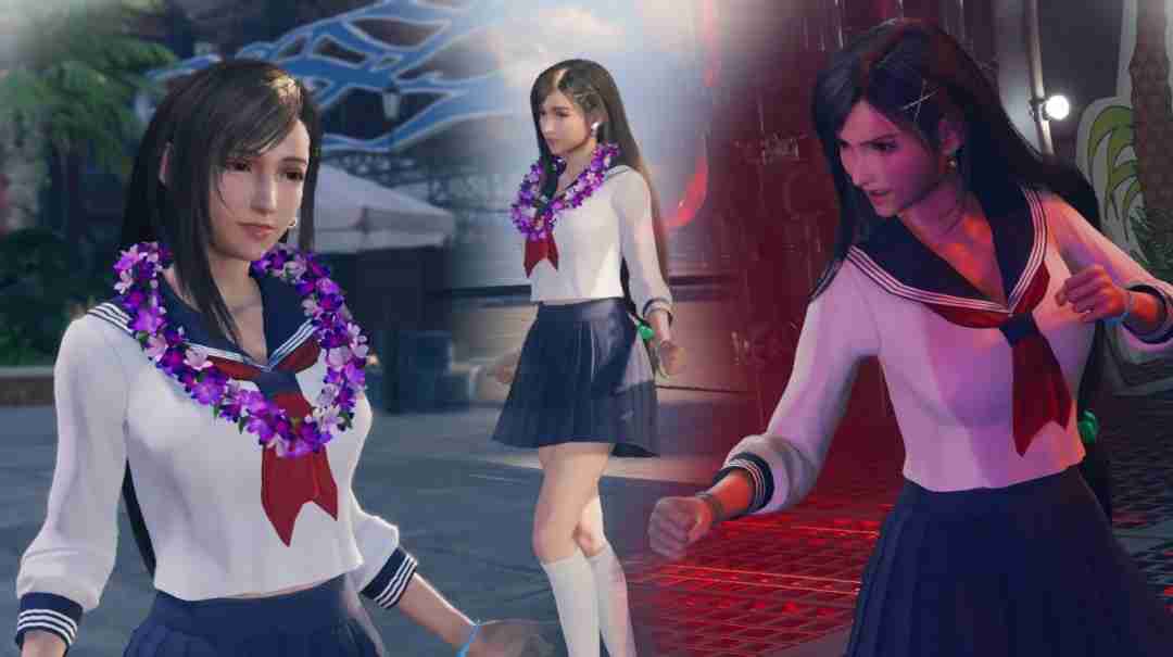 《最终幻想7：重生》新服装Mod 蒂法穿高中校服清纯