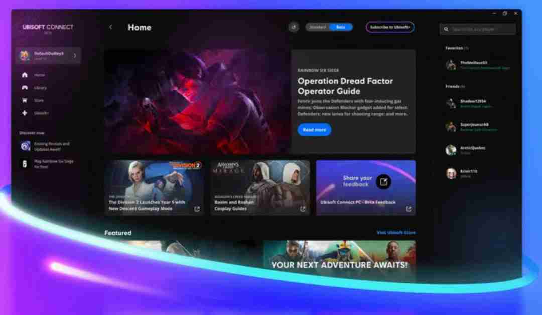 育碧停止支持Ubisoft Connect手机APP 5月8日关闭