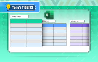 If You Don't Rename Tables in Excel, Today's the Day to Start