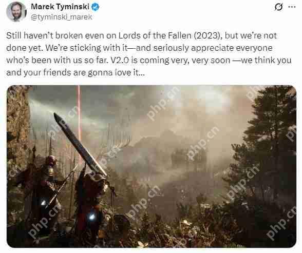 《堕落之主》发售至今仍未回本 会继续努力更新