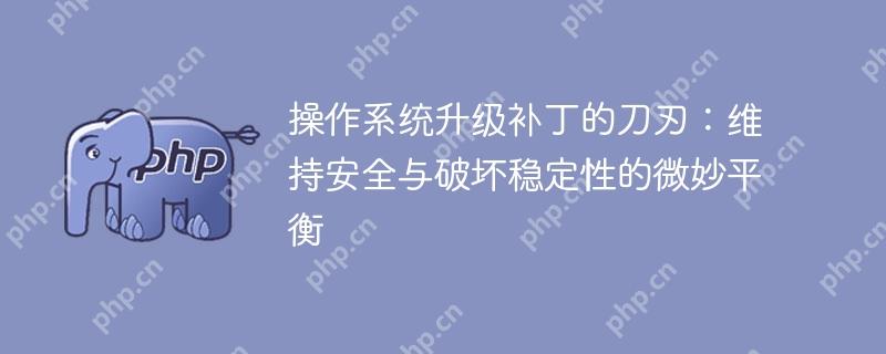 操作系统升级补丁的刀刃：维持安全与破坏稳定性的微妙平衡