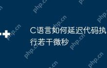 C语言如何延迟代码执行若干微秒