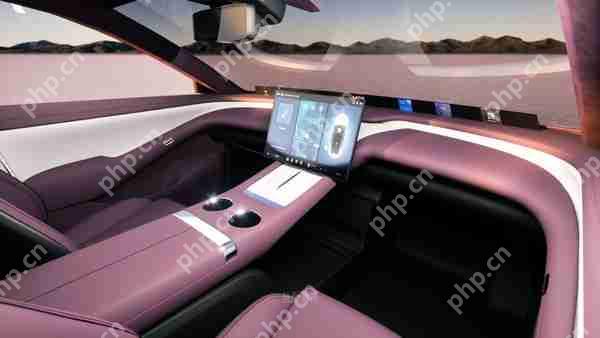 小米YU7内饰渲染图曝光：紫、白、橘三色 比SU7大气