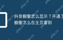 抖音橱窗怎么显示？开通了橱窗怎么在主页看到
