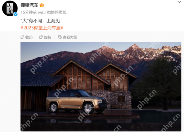 仰望官方公布新车型 或为U8加长版 将于上海车展发布