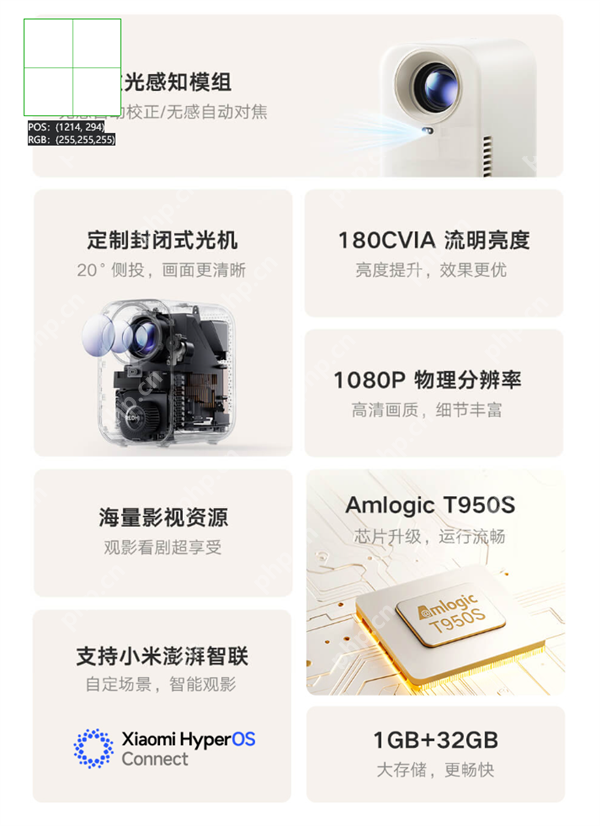小米 REDMI投影仪 3 Lite版发布：国补594元 180CVIA流明