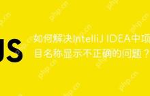 如何解决IntelliJ IDEA中项目名称显示不正确的问题？