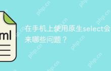 在手机上使用原生select会带来哪些问题？