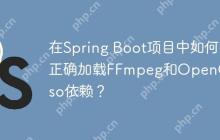 在Spring Boot项目中如何正确加载FFmpeg和OpenCV的so依赖？
