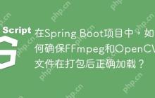 在Spring Boot项目中，如何确保FFmpeg和OpenCV的so文件在打包后正确加载？