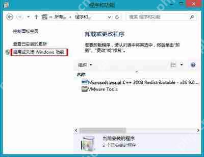 Win8系统中卸载wmp播放器的方法步骤是什么？