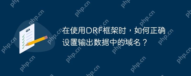 在使用drf框架时，如何正确设置输出数据中的域名？