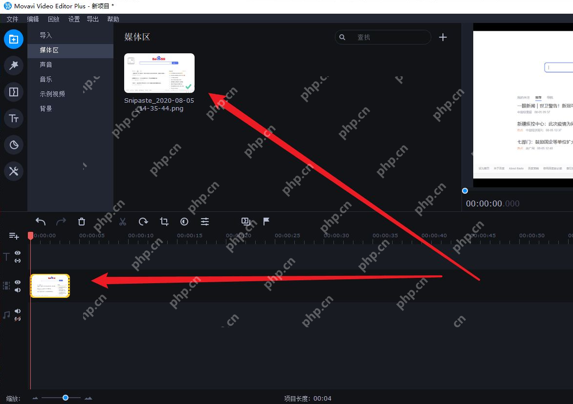 movavi video editor plus怎么加字幕？