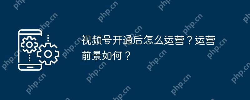 视频号开通后怎么运营?运营前景如何?