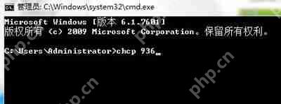 CMD命令提示符不能打字无法输入中文的解决方法