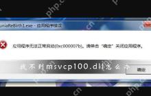 找不到msvcp100.dll怎么办？msvcp100.dll文件丢失修复方法
