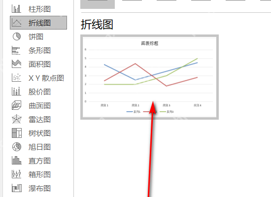 word怎么根据数据生成折线图