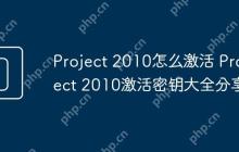 Project 2010怎么激活 Project 2010激活密钥大全分享
