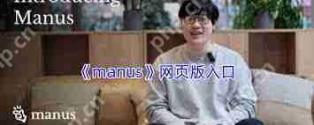 manus网页版入口在哪