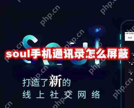soul手机通讯录怎么屏蔽
