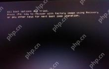U盘装系统后提示“All boot options are tried”
