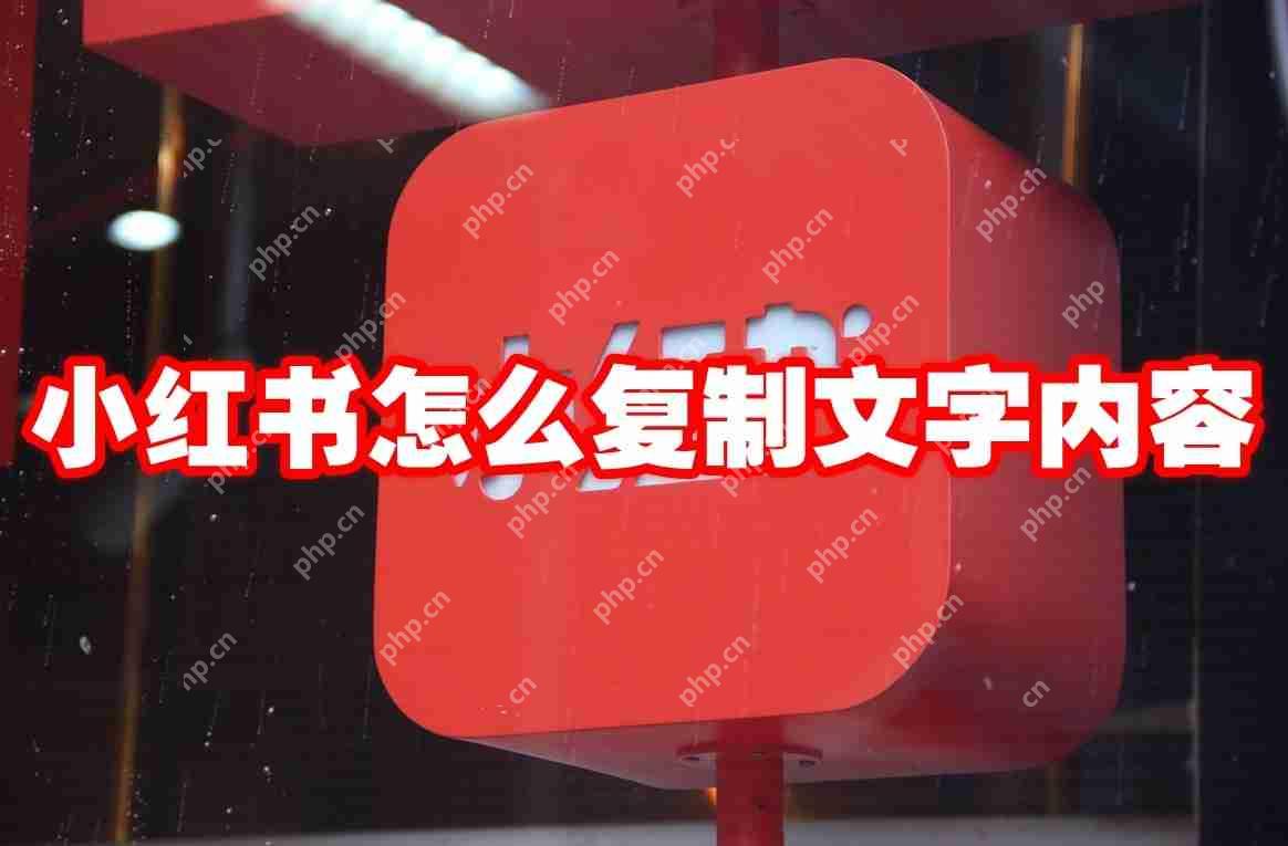 小红书怎么复制文字内容